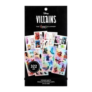 NWT The Happy Planner Disney Villains Value Pack Stickers 322 pcs